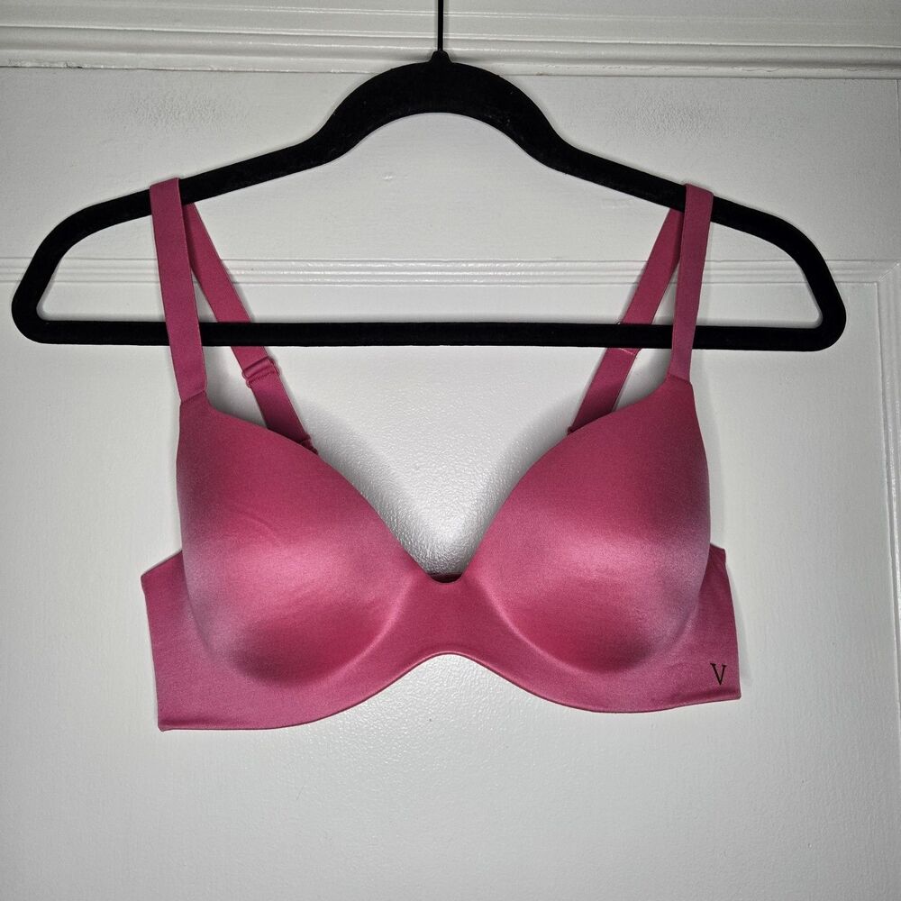 Victoria Secret Pink Bra 34B Underwire Lined Adjustable Straps